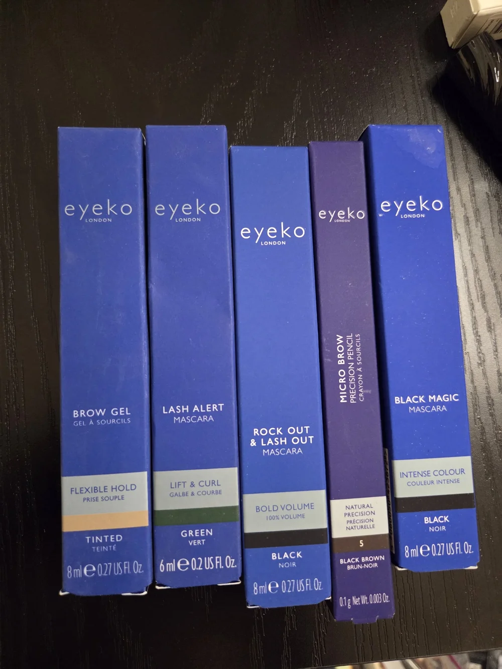 Eyeko London Makeup Lot Brow Gel Black Magic Lash Alert Rock Out Mascara Brow Pe